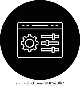 Controls vector icon. Can be used for printing, mobile and web applications.