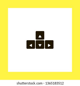 controls vector icon. flat design