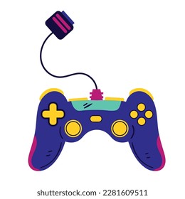 controla el icono joystick del videojuego aislado