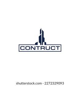 Contruct logo icon vector template.