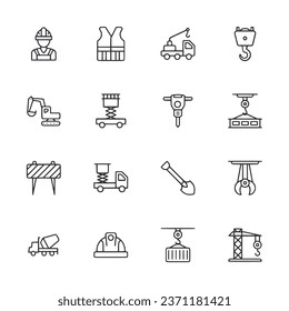 contruction icon set vector illustration