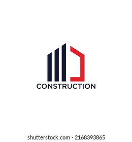 Contruction Logo Design Building Home Vector Stock Vector (Royalty Free ...