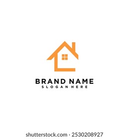 Icono del logotipo de la construcción con la Ilustración vectorial creativa del diseño