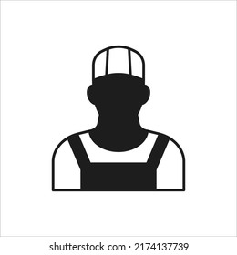 Contruction Man icon in vector. Logotype