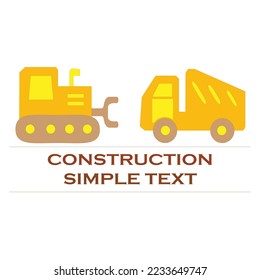 Contructions Trucks Vector Design Illustration.EPS10