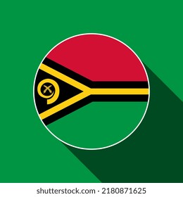 Contry Vanuatu. Vanuatu flag. Vector illustration.