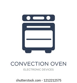 convection oven icon. Trendy flat vector convection oven icon on white background from Electronic devices collection, vector illustration can be use for web and mobile, eps10