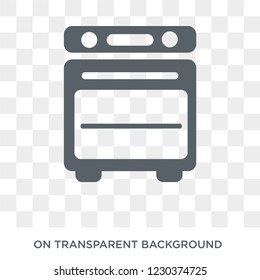 convection oven icon. Trendy flat vector convection oven icon on transparent background from Electronic devices collection. 