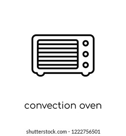 convection oven icon. Trendy modern flat linear vector convection oven icon on white background from thin line Electronic devices collection, outline vector illustration
