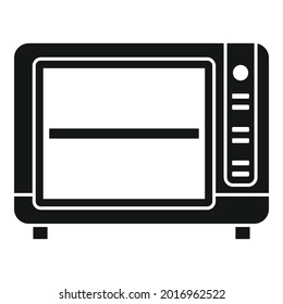 Convection oven timer icon simple vector. Cook stove. Electric kitchen oven