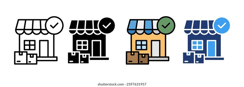 Convenience Icon Set Multiple Style Collection