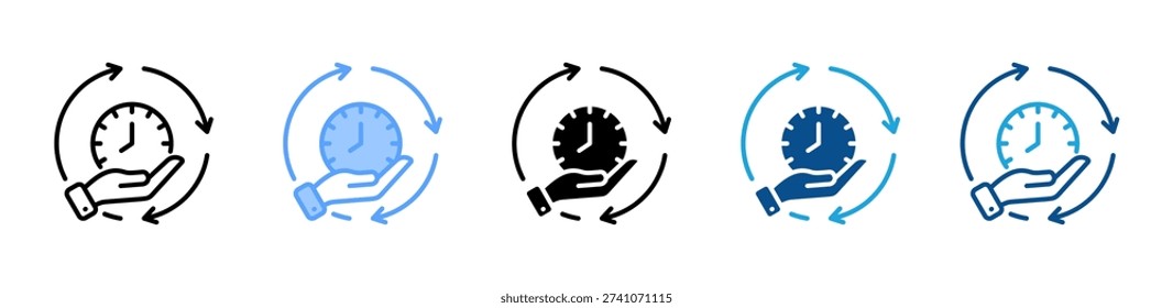 Convenience icon set multiple style collection