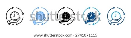 Convenience icon set multiple style collection