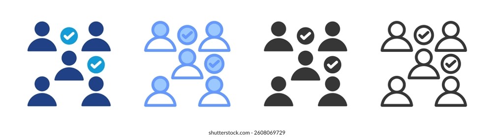 Convenience Sampling icon set multiple style collection