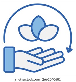 Ilustración blanca azul del solo icono de la conveniencia