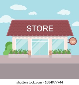 Convenience store in the city