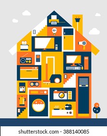 Convenient appliances icons