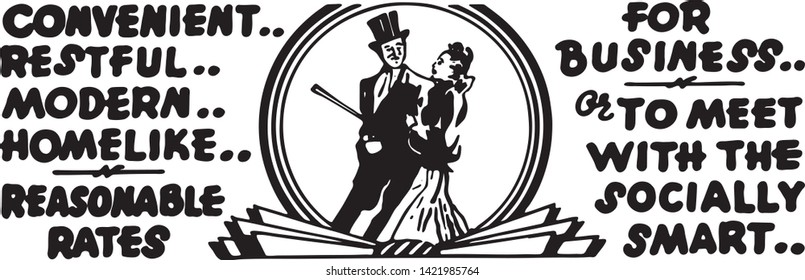 Convenient Restful Modern - Retro Ad Art Banner