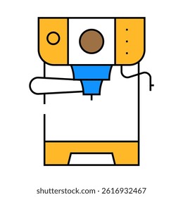 conventional coffee machine line icon vector. conventional coffee machine sign. isolated symbol illustration