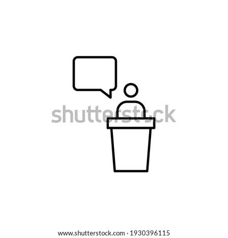 converence icon vector illustration. business line icon. isolated on white background