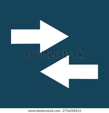 Converge Arrows Icon Vector - Merge Join Center Focus Symbol White Dark Teal Blue Compression Shrink Opposite Direction Horizontal Navigation UI Interface Button Web App Digital Design Graphic Element