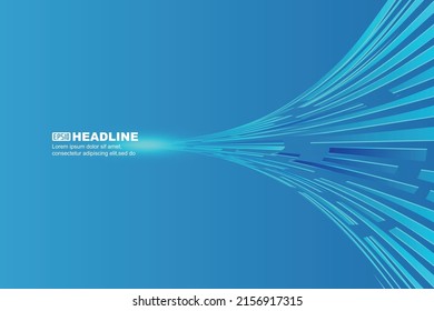 Converging Line Vector Digital Technology Concept Abstract Background