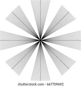 Converging Lines Abstract Pattern