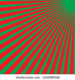 Converging lines from a corner spot