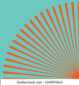 Converging lines from a corner spot
