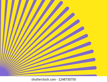 Converging lines from a corner spot
