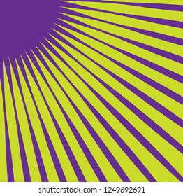 Converging lines from a corner spot