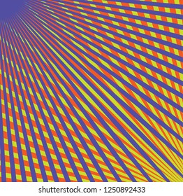 Converging lines from a corner spot