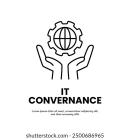 it convernance thin outline icon vector design good for web or mobile app