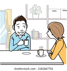 Conversation between husband and wife