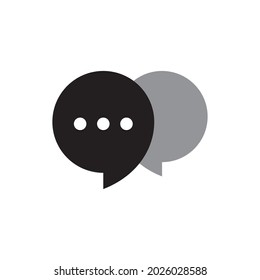 Conversation bubble icon in trendy flat style design for website design, logo, app, and ui. Vector file. Pixel perfect. EPS 10