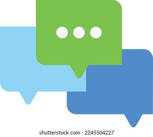 conversation bubble inbox vector flat illustration