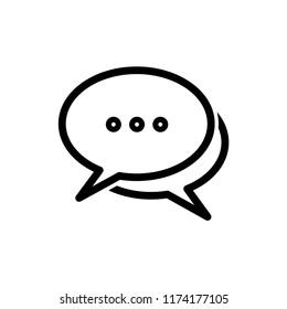 conversation - bubble speech icon vector
