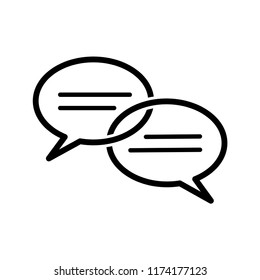 conversation - bubble speech icon vector