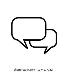 conversation - bubble speech icon vector