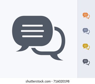 Conversation Bubbles - Carbon Icons. A professional, pixel-perfect icon.  