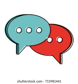conversation bubbles icon image 