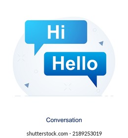 Conversation And Chat Icon Concept