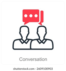 Conversation and chat icon concept