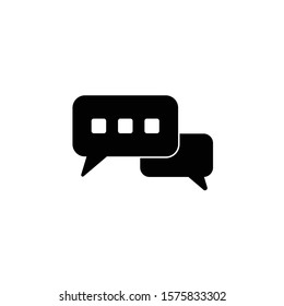 conversation cloud icon on white background, vector symbol
