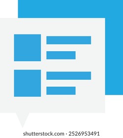 Conversation Communication Chat Icon Vector Flat Illustration