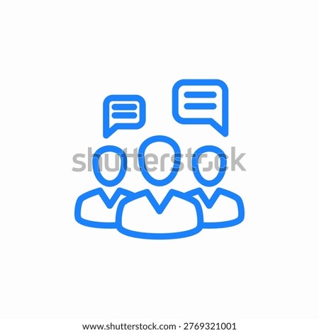 conversation communication icon sign vector