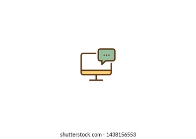 Conversation concept icon in trendy flat style isolated on white background.Pie chart concept symbol. Vector illustration