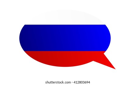 Conversation dialogue bubble of the Russian Federation