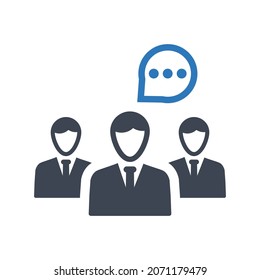 Conversation discuss icon.user,community (vector illustration)