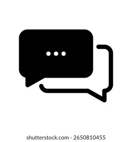 Conversation or Discussion Symbol Representing Communication